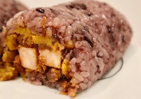 今日份早餐，超級(jí)簡單咸蛋黃肉松粢飯團(tuán)